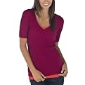 Juniors' Mossimo Supply Co. Elbow Sleeve V-Neck Sweater - Berry