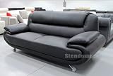 New Modern Style Black Leather Sofa S51