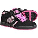 Osiris NYC 83 Design Plaid Print Girls Mid Top Trainer Boots (Black/Pink)