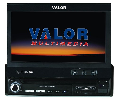 Valor Multimedia SD-902W Single Din AM FM CD DVD with 7-Inch Monitor