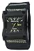 Kahuna Stainless Steel Mens Black Analogue Dial & Black Velcro Cuff Strap Watch