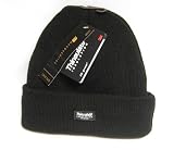 Mens Thinsulate Thermal Winter Hat Black