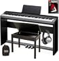 Casio PX130 Privia Digital Piano Keyboard BUNDLE including Stand, Triple Pedal Board, Bench, Headphones, Dustcover, and Book