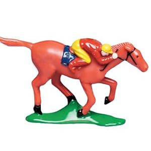 Horse Racing Cake Topper Figure