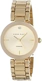 Anne Klein Women's AK/1362CHGB  Diamond Dial Gold-Tone Bracelet Watch
