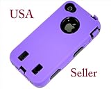 iPhone 4 4G Otterbox Defender Style Three Layer Protection cover Case Purpl ....