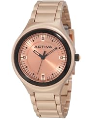 Activa By Invicta Unisex AA200-021 Rose Dial Rose Gold Plastic Watch