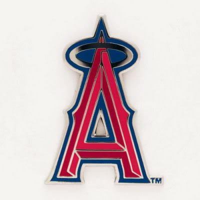 LOS ANGELES ANGELS OFFICIAL LOGO SILVER LAPEL PIN