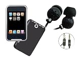 GSI Super MP3 & Speaker Package -- GMP428 MP4/MP3 4 GB Player with Camera, Voice Recorder, USB Portable, 2.8 Touchscreen, Bilingual + Pyle PIEH30B Ultra Slim In-Ear Ear-Buds Stereo Bass Headphones.