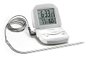 Polder 602-90 Digital Cooking Timer/Thermometer and Clock, White
