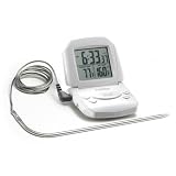 Polder 602-90 Digital Cooking Timer Thermometer and Clock, White by Polder