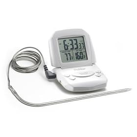 Polder 602-90 Digital Cooking Timer Thermometer and Clock, White by Polder