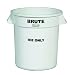 Brute 9F86 WHI 10 Gallon White Linear Low Density Polyethylene Ice Only Container