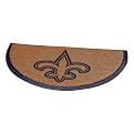 Half Moon Door Mat-Saints - Multi (29.5Wx17.75Dx1H)