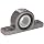 Spyraflo PB2-750-A Aluminum Pillow-Block With a 3/4 inch Inner-Diameter, Self-Aligning, Delrin Bearing