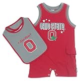Ohio State Infant Lone Star Romper with Bib