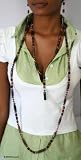 Agate jewelry set, 'Akan Princess'