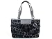 Coach Signature Gallery Optic Book Shopper Shoulder Bag Purse Tote Black
