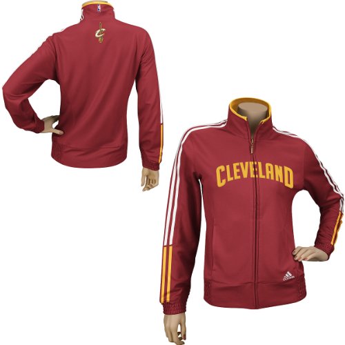 Adidas Cleveland Cavaliers Womens On-Court Warmup Jacket Large