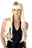 Womens Long Blonde Costume Wig Movie Star Hollywood Wavy