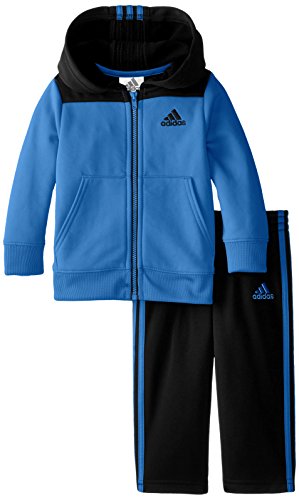 adidas Baby Boys' Zip Hoodie and Pant Set, Marina Energy, 24 Months