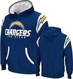 San Diego Chargers Navy QB Jersey Hooded Sweatshirt