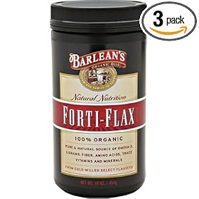 Barlean's Organic Oils Barlean's Forti Flax, 16oz Bottles (Pack of 3)