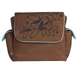 Re-Run Messenger Diaper Bag - Chocolate Bottle Flower