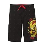 Mossimo Black Boys' Swim Short Argyle Skull - L