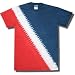 Tie Dye Mania Youth Tie-Dyed Patriotic Diagonal Striped Diver T-shirt