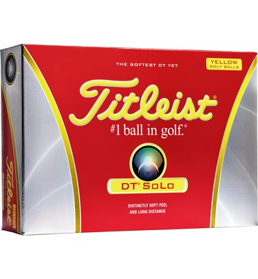 Titleist DT Solo Yellow Golf Balls - 1 Dozen