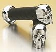 PROGRIP SKULL END CAP GRIPS FOR 1 HANDLEBARS