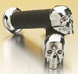 PROGRIP SKULL END CAP GRIPS FOR 1" HANDLEBARS