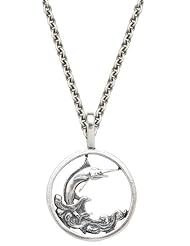 Bahamas 50 Cent Coin Marlin in Ocean Sterling Silver 20 Inch Necklace