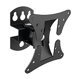 Mount-It! Adjustable Tilt and Swivel Wall Mount for VESA 75X75 100X100 LCD Monitor Flat Panel Screen TV and Monitors (44 lb Max)