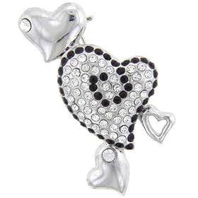 Hearts Entire Gift Center Brooches Fashion Jewelry by Pugster