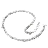 Jewelry in India handmade waist belly chain sterling silver 34.75 inches