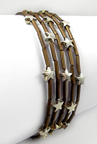 Make a Wish, Memory Wire Cuff Bracelet, Plus Size Bracelet