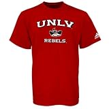adidas UNLV Runnin' Rebels Scarlet Stacked T-shirt