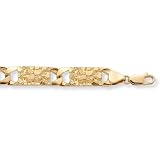 14k Gold-Plated Nugget-Style Bracelet