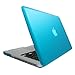 KHOMO Blue Rubberized See Thru Hard Case Cover for Apple MacBook Pro 13'' Aluminium Unibody (2009, 2010, 2011, 2012 models)