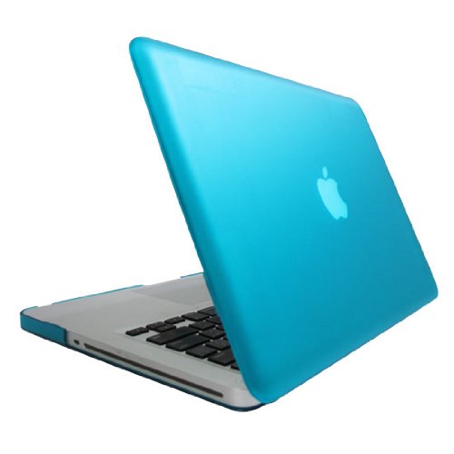 KHOMO Blue Rubberized See Thru Hard Case Cover for Apple MacBook Pro 13'' Aluminium Unibody (2009, 2010, 2011, 2012 models)