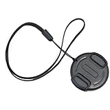 Replacement Cap for Sony Alpha NEX-6 E 3.5-5.6 PZ 16-50mm OSS Camera Lens Cap Center Pinch with String Holder Keeper Strap