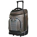 19" Two-Section Rolling Carry-On Duffel Bag - Chocolate/ Gray