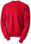 Champion Mens Double Dry Classic Fleece Crew, Scarlet, Large