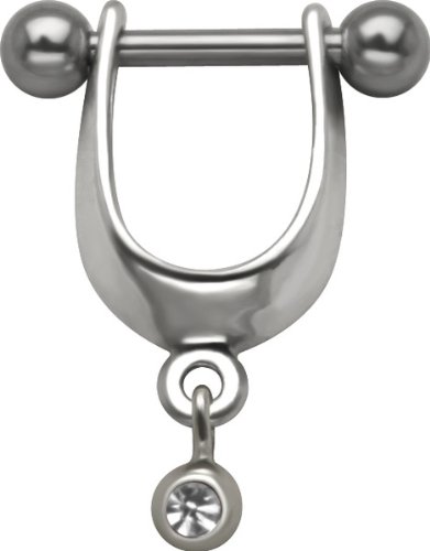 CLEAR - Designer Bezel Set Cubic Zirconia Micro Drop Dangle - 925 Sterling Silver Helix Cartilage Earring