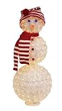 GKI/Bethlhem Lighting Indoor/Outdoor Snowman Stake Sphere 300 Clear Mini Lights