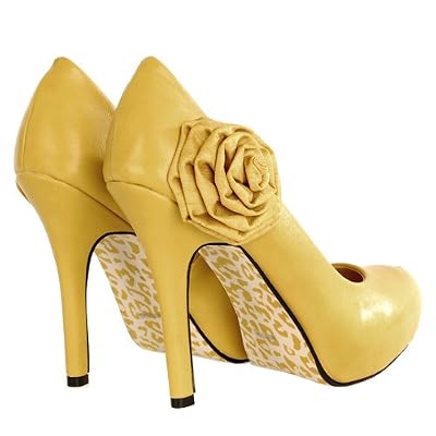 Office34x Rose Platform Pump MUSTARD
