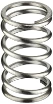 Stainless Steel 302 Compression Spring, 0.72" OD x 0.072"  Wire Size x 1.25" Free Length (Pack of 2)