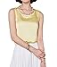 Qunson Women's Comfy Slolid Sleeveless Silky Camisole Tank Tops